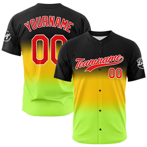 New Arrival Breathable Baseball Jersey Custom Size Baseball Jersey <b>Polyester</b> Made Sportswear Baseball Jersey OEM Service - Product Image 1