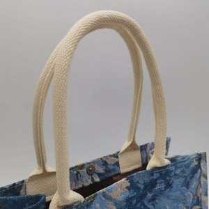 Bolsa de Mano de Yute Reutilizable y Sostenible, Bolsa de Compras Ecológica de Fibra Natural para el Mercado y Comercio Minorista - Product Image 4