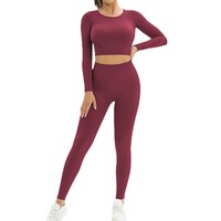 Ensemble de vêtements de sport respirants pour femmes, ensemble de vêtements de sport pour femmes, tenue de yoga 2 pièces avec leggings et soutien-gorge de sport pour les entraînements de fitness