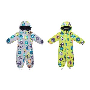 Kids Heated <b>Waterproof</b> Snowsuit Hooded Printed Jumpsuit Unisex Infants <b>Toddlers</b> Zipper Closure Sublimation Design High Quality - Product Image 5