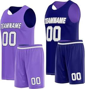 ชุดบาสเก็ตบอลผู้ชายแบบเรียบง่ายราคาส่ง คุณภาพสูง สวมใส่สบาย - Product Image 2