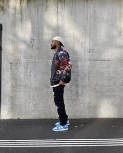 Veste universitaire unisexe tendance en tissu tissé avec fermeture éclair sur le devant, logo personnalisé, motif floral, impression par sublimation, patchs, nouveau design - Product Image 2