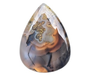 ดอกไม้ Montana Agate Cabochons เกรด Montana Cabochons ขายส่ง Pyrite Montana Agate Druzy Cabochons ผู้ผลิตอัญมณี - Product Image 4