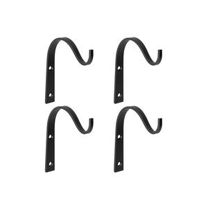 <b>Rustic</b> Iron Metal Plant Hanger Bracket Decorative Wall Mounted Shepherd’s Hook for Hanging Plants Lanterns Bird Feeders - Product Image 1