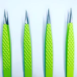 Pinzas de Alta Calidad para Extensión de Pestañas, Juego de Herramientas de Precisión de Acero Inoxidable, Antimagnéticas, Resistentes al Ácido, Antiestáticas, Serradas - Product Image 3