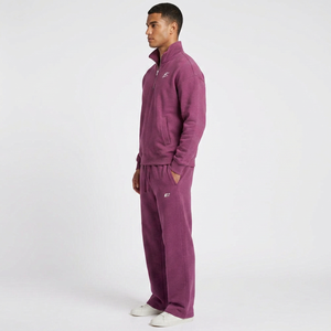<b>Men's</b> Quarter Zip Sweatshirt Set Relaxed Fit Fleece Pants Streetwear Casual Sportswear Wholesale USA Bulk Supply Tracksuits - Product Image 2