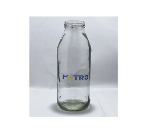 Botella de Vidrio Redonda de 400 ml para Leche, Grado Alimenticio, para Leche, Jugos, Leche Saborizada, Envase Reutilizable, Suministro al por Mayor - Product Image 3