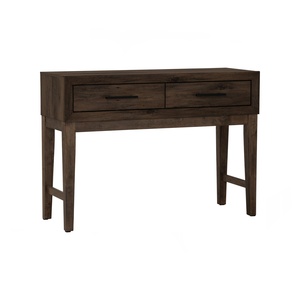 Rustic Walnut Finish Console <b>Table</b> <b>Brown</b> Entryway Sofa <b>Table</b> with 2 Drawers Modern Hallway Living Room Furniture - Product Image 1