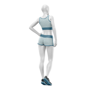 Vêtements de yoga pour filles en deux pièces, personnalisés, écologiques, légers, taille mi-haute, extensibles, respirants, extensibles dans les quatre sens, vente en gros - Product Image 6