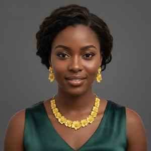 Elegant 1K Gold Plated Copper Brass 4-Piece Bridal <b>Necklace</b> Set for Women | Traditional Designer <b>Statement</b> Jewelry Wedding Party - Product Image 2