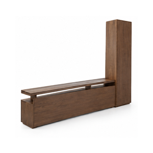 Meuble TV mural moderne en bois massif, centre de divertissement, meuble de rangement pour salon, console multimédia, support TV - Product Image 3