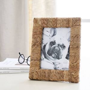 Marco de Fotos de Madera de Ratán de Diseño Especial con Rejilla Metálica, Marcos Decorativos para Colgar en la Pared, para Decoración del Hogar - Product Image 6