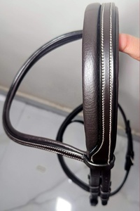 Bride de cheval en cuir argentin la plus vendue avec couture fantaisie avec circonférence de conception étroite matériel en acier inoxydable - Product Image 6