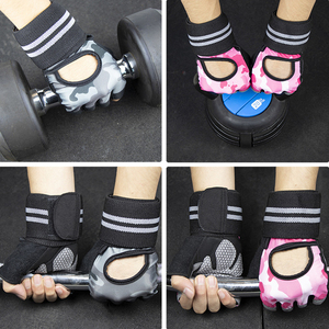 Gants de musculation professionnels respirants avec support intégré pour les poignets, gants de gym rembourrés antidérapants pour la musculation - Product Image 3