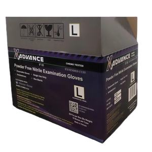 Cajas Rectangulares Plegables de Cartón Corrugado OEM para Empaque de Guantes de Cuidado Personal, 3mm de Grosor, Ranuradas, con Recubrimiento UV, Materiales Reciclados X - Product Image 3