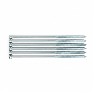 Tornillos para Madera de Doble Rosca Métricos/Pulgadas M6-M12, Cabeza Ranurada, Rosca Parcial, Clase 4.8 6.8, Acero al Carbono Zincado DIN PDC - Product Image 1