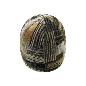 Gorro de Punto a Rayas Unisex, Transpirable e Impermeable, Bordado en Tonos Tierra, con Borde Plegado, Gorro Casual de Invierno para Niños - Product Image 2