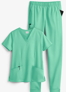 Ensemble de blouses médicales unisexe en rayonne tissée, infroissable, résistant à la décoloration, écologique, respirant, uniforme d'hôpital, personnalisable OEM, Bangladesh - Product Image 5