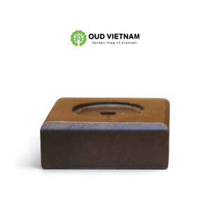 Brûleur à encens Bakhoor traditionnel à refoulement, porte-encens carré en bois - Product Image 6