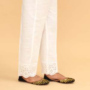 กางเกงขายาวทรงตรงสีขาวสำหรับผู้หญิง ไซส์ S รุ่น PW4514 - Product Image 2