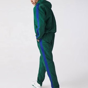 Pantalones Deportivos de Secado Rápido, Color Azul Gris, con Bloques de Color, Sudadera con Capucha y Cremallera, Pantalones Deportivos Transpirables de Cintura Elástica - Product Image 2