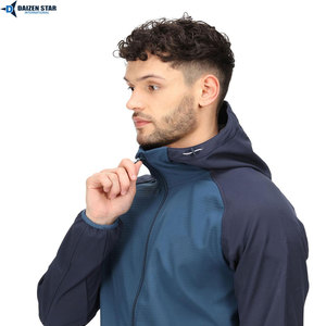 Veste softshell d'extérieur personnalisable avec logo, col montant, poche avant, légère, coupe-vent, respirante, écologique, unisexe, hiver - Product Image 4