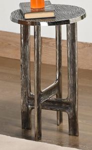 Table d'appoint Léopard Doré avec plateau en verre, design animalier en métal, style glamour, table décorative d'appoint - Product Image 3