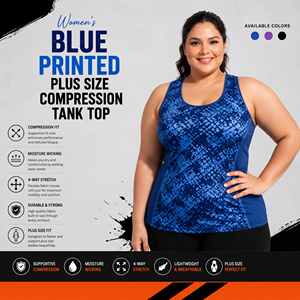 <b>Women</b> Plus Size Workout Tank <b>Top</b> Printed Gym Fitness Singlet Breathable Gym Running Tank Tee Racerback Sportswear Singlet <b>Top</b> - Product Image 2