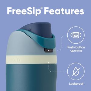 Borraccia Sportiva FreeSip in Acciaio Inox Isolato Senza BPA con Cannuccia per Viaggi - Product Image 4