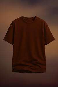 เสื้อยืดลำลองสีพื้นสีพื้นทรงหลวมแฟชั่นในเมือง - Product Image 5