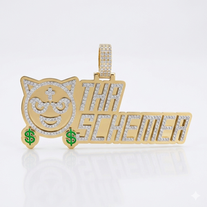 925 Silver Hip hop Bling Custom iced Custom Block Letter Name Glowing Dark Enamel charm Lab Grown Diamond <b>pendant</b> Necklace Gifts - Product Image 6