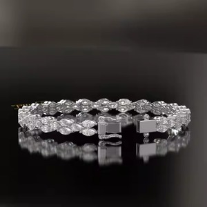 New Handmade Seven Wonders <b>Bracelet</b> 18k Yellow Gold Moissanite <b>Bracelet</b> Bangle Diamond <b>Bracelet</b> Gift for - Product Image 4