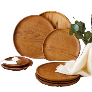 Salad and <b>Snack</b> Serving Wood <b>Plate</b> Safe Most Demanding Creative Look Manufactured in India Hand Polished <b>Plate</b> - Product Image 1