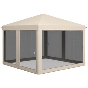 Tenda Pop-up 210D Oxford con Zanzariera 3x3m Regolabile in Altezza per Feste ed Eventi - Product Image 1
