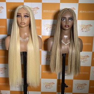 Vente en gros 100% Raw HD pour perruque Lace Frontal couleurs personnalisées extensions de cheveux droites à cuticule alignée pour femmes noires - Product Image 2