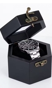 Caja de Relojes de Madera Royal Heritage con Tapa de Cristal, Estuche de Almacenamiento para Joyas y Relojes con 10 Ranuras, Diseño Vintage de Lujo - Product Image 3