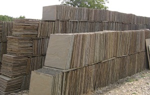 Piedra Arenisca Natural Verde Raj Contemporánea, Losa Grande con Superficie Cortada a Máquina, para Suelos de Patio, Garantía de por Vida - Product Image 4