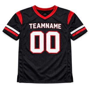 Fabricant OEM de maillots de football américain, maillot court uni, séchage rapide, respirant, antibactérien, grande taille, tissu 100% polyester, personnalisé - Product Image 4