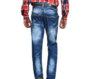 Fashionable Digital Denim <b>Jeans</b> Printing Ripped Hole Manufacturer Casual Long Denim <b>Jeans</b> Men High Street Style Denim <b>Jeans</b> - Product Image 2
