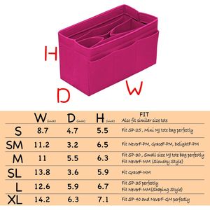 Organizer in Feltro Grande a 14 Tasche per Borse e Borsette da Donna - Product Image 3