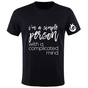 Camiseta cómoda de poliéster/algodón para gimnasio para hombre, ropa deportiva personalizada con patrón sólido, camiseta de fitness con cuello personalizado - Product Image 6