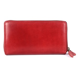 Bolso de Mano Personalizable de Cuero Rojo, Costuras Finas, Textura Suave, Diseño Vintage, Patrón de Leopardo, Cierre de Cremallera con Bloqueo RFID - Product Image 5