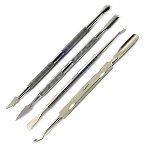 Juego de 4 Herramientas de Acero Inoxidable para Manicura y Pedicura, Empujador de Cutículas, Recortador, Limpiador de Cutículas para el Cuidado de las Uñas - Product Image 2