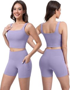 Top Trending Bnice Solid <b>Lace</b> Women's Yoga Leggings 2-Piece Set High Waist Seamed Breathable Spandex/Nylon Butt Lift Fitness - Product Image 1