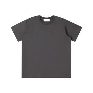 T-shirt pour enfants Sorons de haute qualité, coupe oversize, épaules tombantes, grammage lourd, col côtelé, coupe droite, en coton vierge, personnalisable avec logo sérigraphié - Product Image 1