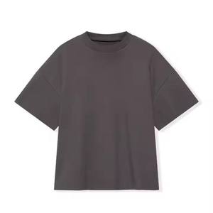 ผู้ผลิตขายส่งเสื้อยืดคอตตอนหนานุ่มคุณภาพสูง 100% แบบสั่งทำพิเศษ เสื้อยืดโอเวอร์ไซส์ทรงหลวมไหล่ตกสำหรับผู้ชาย - Product Image 4