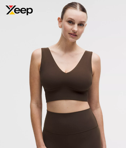 เสื้อชั้นในกีฬาโยคะคุณภาพสูงสำหรับผู้หญิง XEEP รุ่น XC-SB-158 แบบเรียบง่าย ระบายอากาศได้ดี สายปรับได้ แผ่นรองถอดออกได้ รองรับได้ดีเยี่ยม แห้งเร็ว - Product Image 1