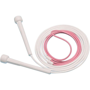 Corde à sauter professionnelle en cuir avec logo personnalisé, pour fitness, longue, lestée, séchage rapide, vente en gros - Product Image 6