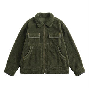 Veste polaire d'hiver pour homme de qualité supérieure, personnalisable avec logo, style streetwear, coupe oversize, doublure intérieure, faible MOQ - Product Image 1