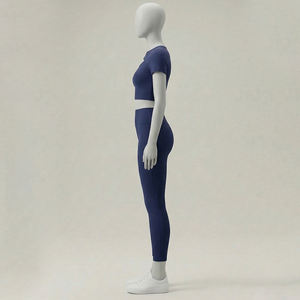 Conjunto de 2 piezas de pantalones deportivos elásticos con cremallera en el tobillo y capucha, estilo cargo, para mujer y unisex, 2026 - Product Image 4